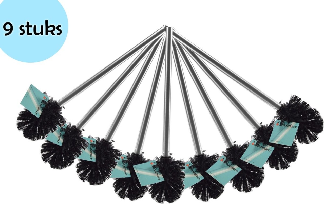 Discountershop Separate toilet brush universal stainless steel Toilet Brush Set - 9 Pieces Toilet brush WC Toilet Brush Brushes Toilet brushes Discountershop Separate toilet brush universal stainless steel Toilet Brush Set - 9 Pieces Toilet brush WC Toilet Brush Brushes Toilet brushes