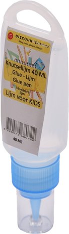 Discountershop Knutsellijm 40ml - Lijm - All purpose glue - Glue - Kinderlijm - Knutselen - Goedkope knutsellijm - Doorzichtige knutsellijm