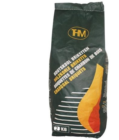 THM 1X houtskoolbriketten-2.5 kilo inclusief aanmaakblokjes 64 Stuks THM 1X houtskoolbriketten-2.5 kilo inclusief aanmaakblokjes 64 Stuks