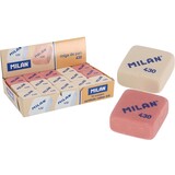 Merkloos 30 Erasers - The Classic MILAN Rubber Eraser |Soft Eraser | Erasers | Crafts | 2.8 x 2.8 x 3 cm White,Pink Merkloos 30 Erasers - The Classic MILAN Rubber Eraser |Soft Eraser | Erasers | Crafts | 2.8 x 2.8 x 3 cm White,Pink