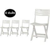 Merkloos 4 Stuks witte kunststof klapstoelen voor binnen of buiten | Wit | Tuinstoel | Bistrostoel | Balkonstoel | Opvouwbaar Campingstoel  | 46 cm x 41 cm x 78 cm Merkloos 4 Stuks witte kunststof klapstoelen voor binnen of buiten | Wit | Tuinstoel | Bistrostoel | Balkonstoel | Opvouwbaar Campingstoel  | 46 cm x 41 cm x 78 cm