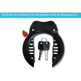 Discountershop Premium Universeel Ringslot Fietsslot Inclusief 2 Sleutels - Zwart Discountershop Premium Universeel Ringslot Fietsslot Inclusief 2 Sleutels - Zwart