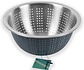 Small kitchen colander stainless steel - blue 24 cm Small kitchen colander stainless steel - blue 24 cm