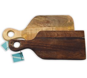 Discountershop Set van 2 Handgemaakte mango hout snijplank - kaasplank - snijplank - serveerschaal - houten dienblad - hakblok Discountershop Set van 2 Handgemaakte mango hout snijplank - kaasplank - snijplank - serveerschaal - houten dienblad - hakblok