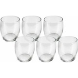 Merkloos Drinking Glasses 6 Pieces In The Pack - 390ml Water Glasses - Chic WaterGlasses/JuiceGlasses (Set Of 6) Merkloos Drinking Glasses 6 Pieces In The Pack - 390ml Water Glasses - Chic WaterGlasses/JuiceGlasses (Set Of 6)