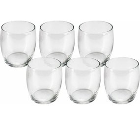 Merkloos Drinking Glasses 6 Pieces In The Pack - 390ml Water Glasses - Chic WaterGlasses/JuiceGlasses (Set Of 6) Merkloos Drinking Glasses 6 Pieces In The Pack - 390ml Water Glasses - Chic WaterGlasses/JuiceGlasses (Set Of 6)