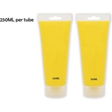 Merkloos Acrylverf geel - 2 stuks Geel 250 ml per tube