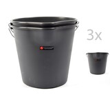 Merkloos Construction bucket - 12L - With spout - 3 pcs Merkloos Construction bucket - 12L - With spout - 3 pcs