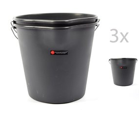 Merkloos Construction bucket - 12L - With spout - 3 pcs Merkloos Construction bucket - 12L - With spout - 3 pcs