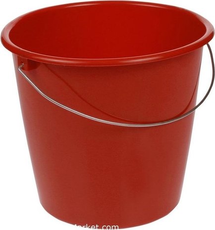 Discountershop 3 Piece bucket Sturdy household buckets - 10 liter construction bucket, bucket with handle, harvest bucket, cleaning bucket, water bucket, cement bucket, mortar bucket Discountershop 3 Piece bucket Sturdy household buckets - 10 liter construction bucket, bucket with handle, harvest bucket, cleaning bucket, water bucket, cement bucket, mortar bucket