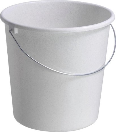 Discountershop 3 Piece bucket Sturdy household buckets - 10 liter construction bucket, bucket with handle, harvest bucket, cleaning bucket, water bucket, cement bucket, mortar bucket Discountershop 3 Piece bucket Sturdy household buckets - 10 liter construction bucket, bucket with handle, harvest bucket, cleaning bucket, water bucket, cement bucket, mortar bucket