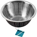 Discountershop Kleine Keuken vergiet rvs - Zwart 24 cm Discountershop Kleine Keuken vergiet rvs - Zwart 24 cm