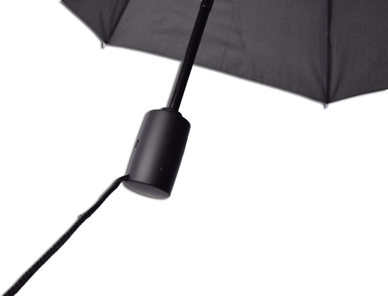 Discountershop 16x Automatic Storm Umbrella - Umbrella - Automatic, Foldable & Windproof up to 70 - 80 km p/h - Ø 95 cm - 7 panels - Double Layer - Black