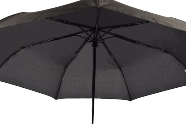 Discountershop 16x Automatic Storm Umbrella - Umbrella - Automatic, Foldable & Windproof up to 70 - 80 km p/h - Ø 95 cm - 7 panels - Double Layer - Black