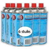 Merkloos Butaan gasbussen 400 ml voor kooktoestellen - 6 stuks Merkloos Butaan gasbussen 400 ml voor kooktoestellen - 6 stuks