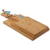 Discountershop Set of 3 bamboo wooden cutting boards - S-30x15cm -M-35x17cm -45x19cm Discountershop Set of 3 bamboo wooden cutting boards - S-30x15cm -M-35x17cm -45x19cm