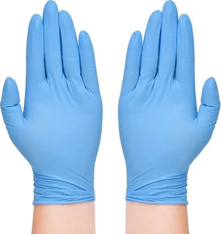 Discountershop 200 stuks nitril handschoenen synthetische onderzoekshandschoenen van vinyl - poedervrije, latexvrije, wegwerphandschoenen voor medisch gebruik, voedselbereiding en reiniging - Hoogwaardige en veelzijdige bescherming - MAAT XL Discountershop 200 stuks nitril handschoenen synthetische onderzoekshandschoenen van vinyl - poedervrije, latexvrije, wegwerphandschoenen voor medisch gebruik, voedselbereiding en reiniging - Hoogwaardige en veelzijdige bescherming - MAAT XL