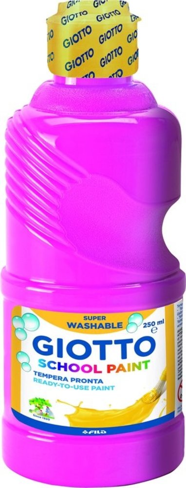 Giotto Giotto Plakkaatverf School Paint Junior 250 Ml Magenta Giotto Giotto Plakkaatverf School Paint Junior 250 Ml Magenta