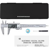 Discountershop Professionele Digitale Schuifmaat met handige Opbergcase - Incl. extra batterijen - RVS - 150mm meetbereik Discountershop Professionele Digitale Schuifmaat met handige Opbergcase - Incl. extra batterijen - RVS - 150mm meetbereik