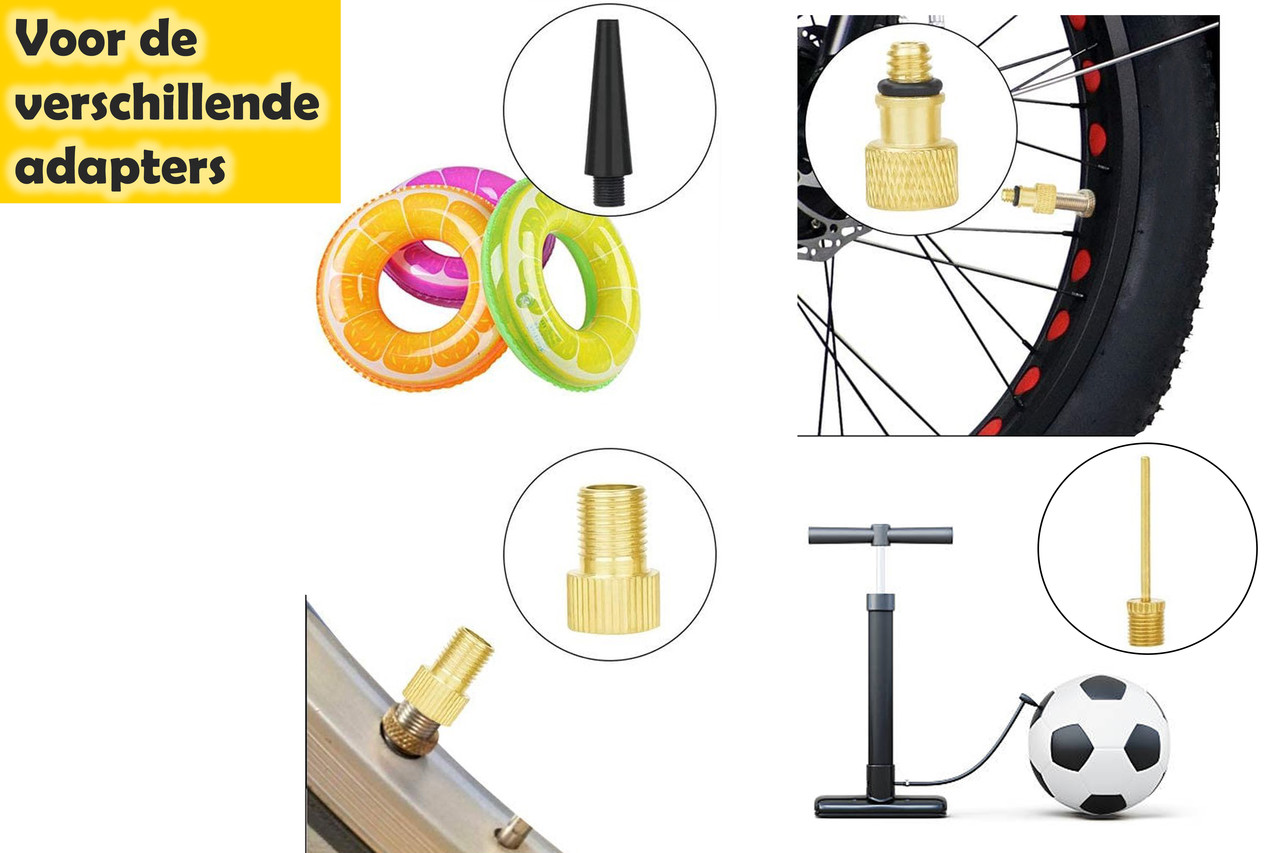 Discountershop Bicycle valve different - Adapter set bicycle valve 14 pieces - Reducing nipples Bicycle pump - 14 Pieces - Adapter Bicycle valve - Ball pump - Universal Discountershop Bicycle valve different - Adapter set bicycle valve 14 pieces - Reducing nipples Bicycle pump - 14 Pieces - Adapter Bicycle valve - Ball pump - Universal