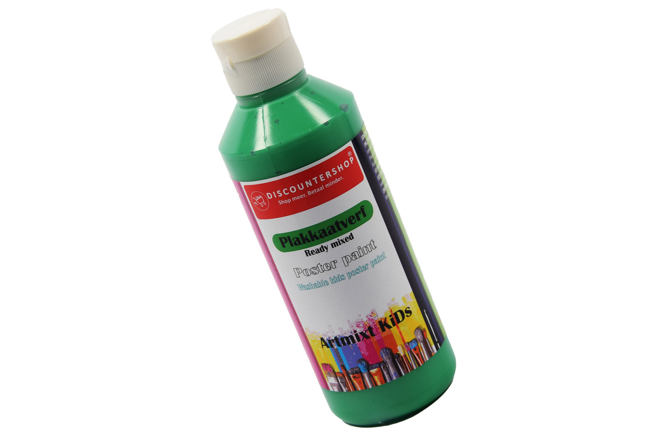 Discountershop Plakkaatverf Discountershop - Plakkaatverf Basic waterbasis 250 ML - Plakkaatverf kinderen - Groen Discountershop Plakkaatverf Discountershop - Plakkaatverf Basic waterbasis 250 ML - Plakkaatverf kinderen - Groen