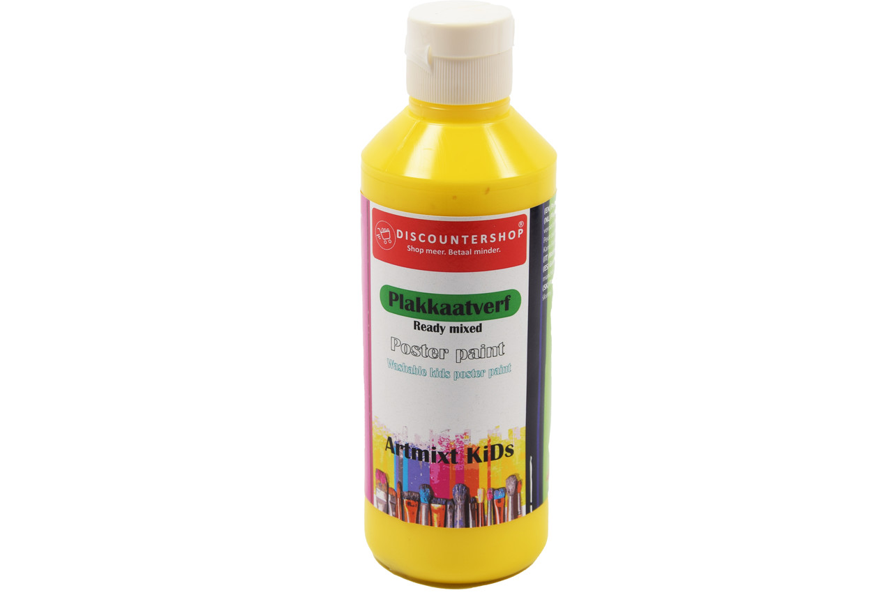 Discountershop Plakkaatverf Discountershop - Plakkaatverf Basic waterbasis 250 ML - Plakkaatverf kinderen - Geel Discountershop Plakkaatverf Discountershop - Plakkaatverf Basic waterbasis 250 ML - Plakkaatverf kinderen - Geel