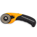 Discountershop Professional Werckmann Rotary Knife Including 5 extra knives with safety lock - Rotary knife for Fabric, Leather, Paper, Cardboard, Fiber - Cutting knife - Rotary knives - Rotary knife 45 mm Discountershop Professional Werckmann Rotary Knife Including 5 extra knives with safety lock - Rotary knife for Fabric, Leather, Paper, Cardboard, Fiber - Cutting knife - Rotary knives - Rotary knife 45 mm