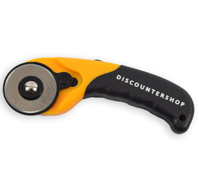 Discountershop Professional Werckmann Rotary Knife Including 5 extra knives with safety lock - Rotary knife for Fabric, Leather, Paper, Cardboard, Fiber - Cutting knife - Rotary knives - Rotary knife 45 mm Discountershop Professional Werckmann Rotary Knife Including 5 extra knives with safety lock - Rotary knife for Fabric, Leather, Paper, Cardboard, Fiber - Cutting knife - Rotary knives - Rotary knife 45 mm