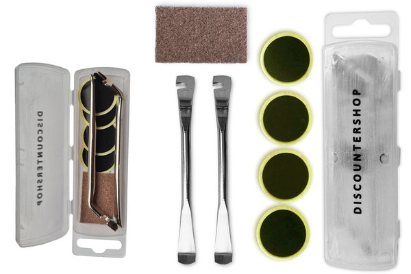 Discountershop Bandenplakset Fietsreparatie Set - Autoband Reparatieset