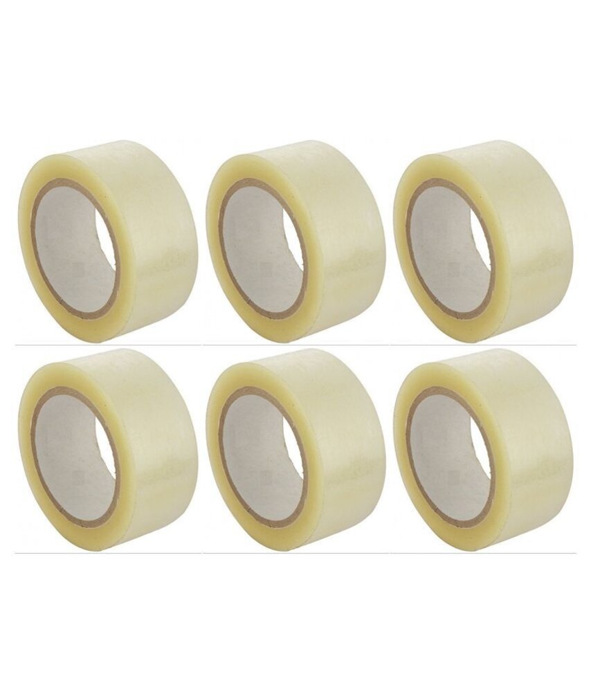 Merkloos Plakband Verpaktape 50mmx66m 6 rollen Merkloos Plakband Verpaktape 50mmx66m 6 rollen