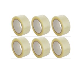 Merkloos Adhesive tape Packing tape 50mmx66m 6 rolls Merkloos Adhesive tape Packing tape 50mmx66m 6 rolls