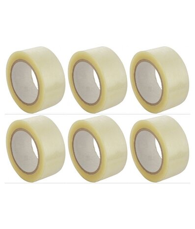 Merkloos Adhesive tape Packing tape 50mmx66m 6 rolls Merkloos Adhesive tape Packing tape 50mmx66m 6 rolls