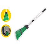 Discountershop Tuinbezem uitschuifbaar 29 X 3 X 136 CM - Bezem met telescopische steel - Groen Zilver - verstelbare steel - tuinartikelen - bezems - schoonmaakspullen Discountershop Tuinbezem uitschuifbaar 29 X 3 X 136 CM - Bezem met telescopische steel - Groen Zilver - verstelbare steel - tuinartikelen - bezems - schoonmaakspullen