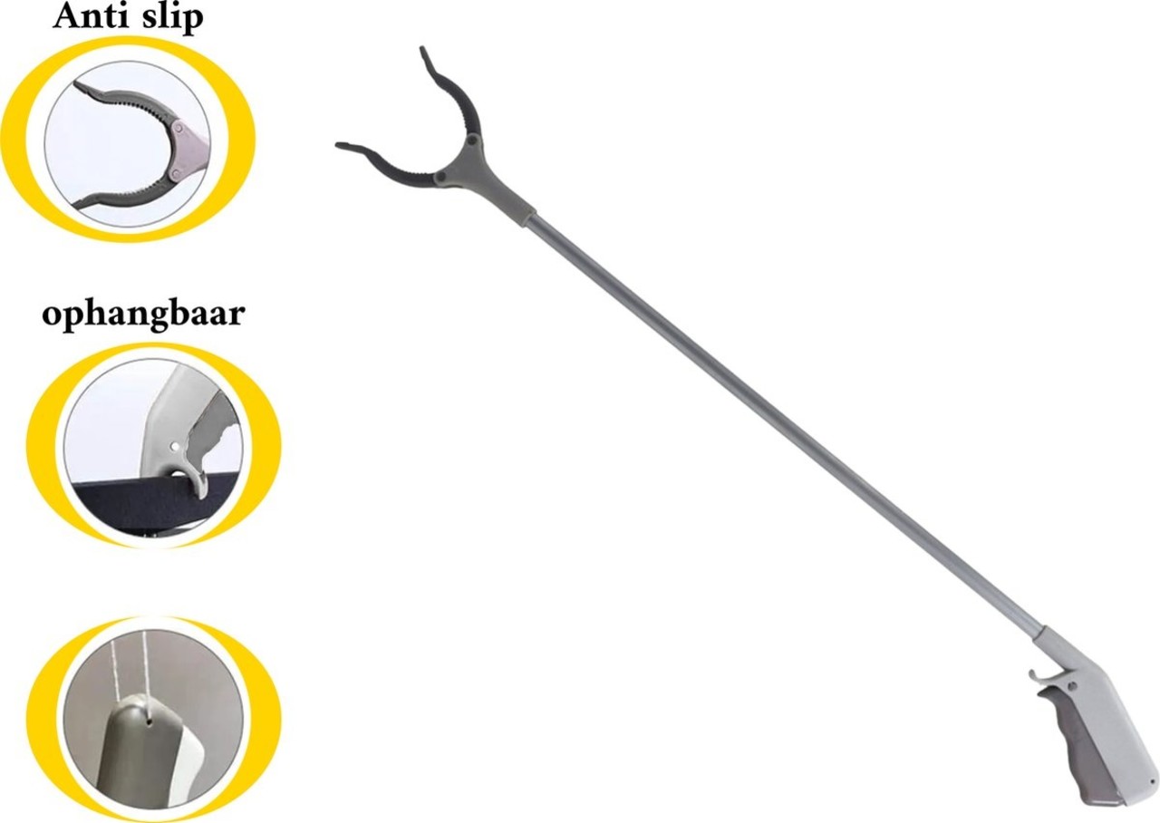 Merkloos Grabber Stick Rubbish Picker - 67 cm - Grey