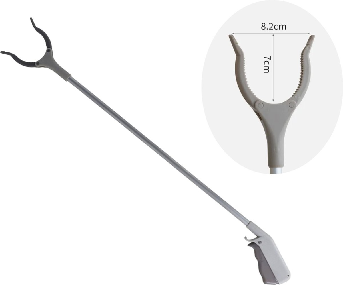 Merkloos Grabber Stick Rubbish Picker - 67 cm - Grey