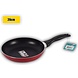 Discountershop 3x Koekenpan Set met Antiaanbaklaag - Rood - Zonder Deksel Discountershop 3x Koekenpan Set met Antiaanbaklaag - Rood - Zonder Deksel