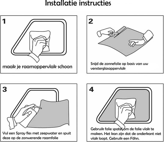 Merkloos Dunlop Sun-resistant Window Film - Self-adhesive - 300x50 Cm