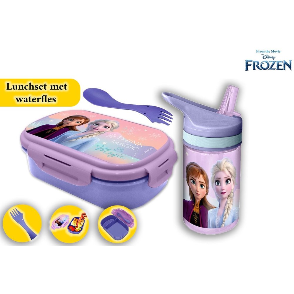 Frozen Lunch Set with Water Bottle 400 ml BPA free Lunch Box
