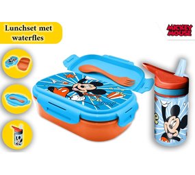Disney Mickey Mouse Lunch set - lunch box and water bottle 400 ml