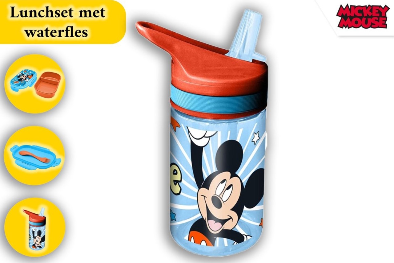 Disney Mickey Mouse Lunch set - lunch box and water bottle 400 ml