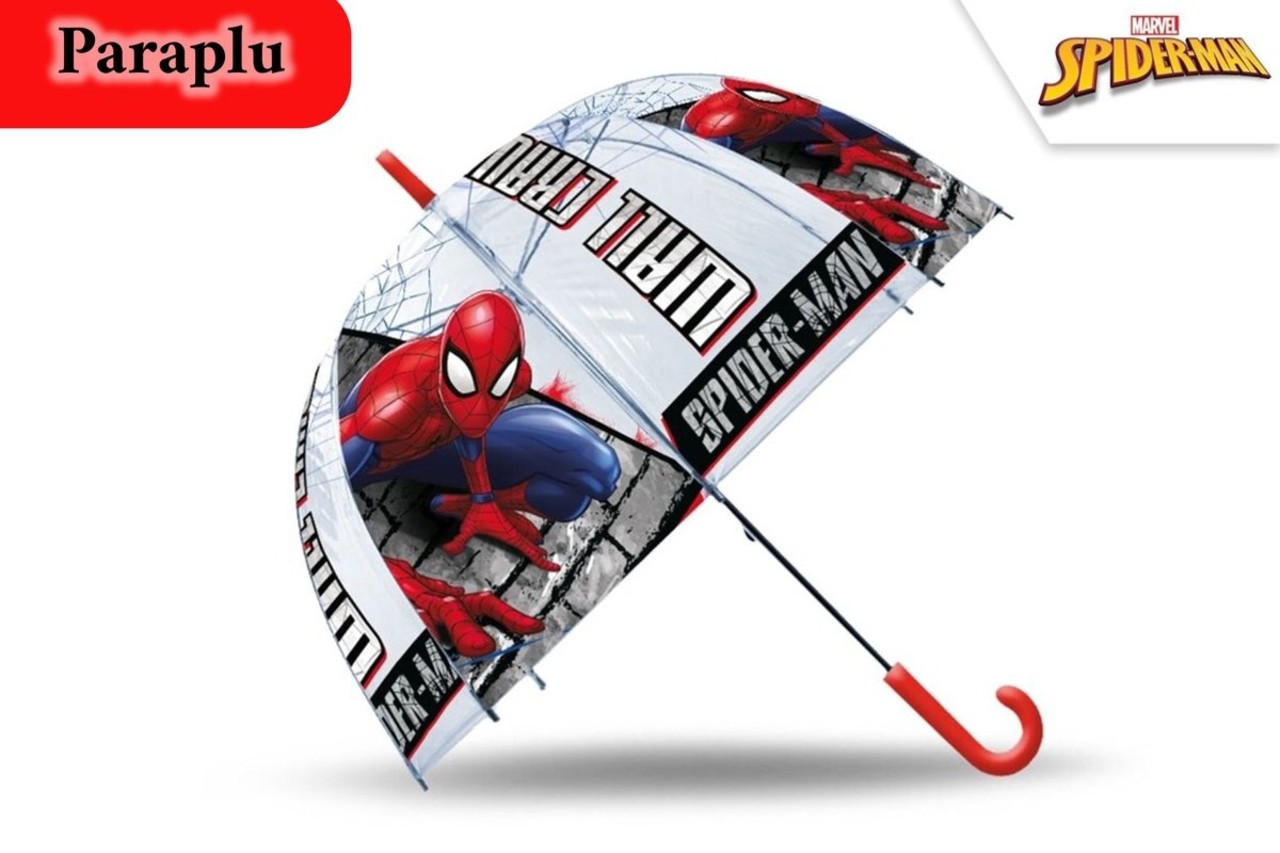 Spider-Man Paraplu kinderen - Spiderman Kinderparaplu - Disney Kinderparaplu Spiderman  - kinderparaplu doorzichtig - automatische paraplu
