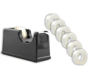Discountershop Plakbandhouder – Zwart – Inclusief 6 Rollen Plakband - Kantoorbenodigdheden Online Discountershop Plakbandhouder – Zwart – Inclusief 6 Rollen Plakband - Kantoorbenodigdheden Online