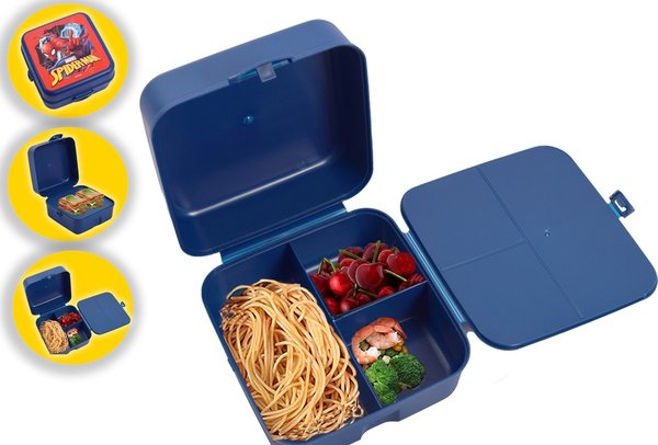 Spider-Man Spiderman Lunchbox - Lunchbox for Kids with 4 Compartments