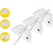 Discountershop Clear Umbrella 75cm - Wedding Umbrella Transparent 12 Pieces - Lightweight & Windproof Discountershop Clear Umbrella 75cm - Wedding Umbrella Transparent 12 Pieces - Lightweight & Windproof