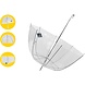 Discountershop Clear Umbrella 75cm - Wedding Umbrella Transparent 12 Pieces - Lightweight & Windproof Discountershop Clear Umbrella 75cm - Wedding Umbrella Transparent 12 Pieces - Lightweight & Windproof