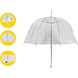 Discountershop Clear Umbrella 75cm - Wedding Umbrella Transparent 12 Pieces - Lightweight & Windproof Discountershop Clear Umbrella 75cm - Wedding Umbrella Transparent 12 Pieces - Lightweight & Windproof