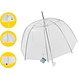 Discountershop Clear Umbrella 75cm - Wedding Umbrella Transparent 12 Pieces - Lightweight & Windproof Discountershop Clear Umbrella 75cm - Wedding Umbrella Transparent 12 Pieces - Lightweight & Windproof