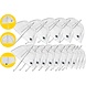 Discountershop Clear Umbrella 75cm - Wedding Umbrella Transparent 12 Pieces - Lightweight & Windproof Discountershop Clear Umbrella 75cm - Wedding Umbrella Transparent 12 Pieces - Lightweight & Windproof