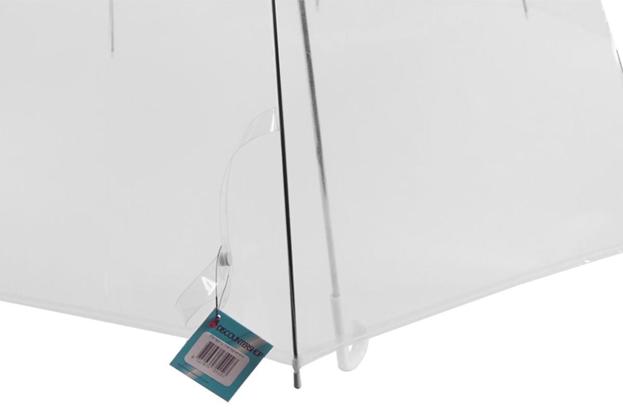 Discountershop  Trouwparaplu Bruiloft 18 stuks Voordelpak - 75 cm Doorzichtige Paraplu - Winddichte & Sneeuwbestendig