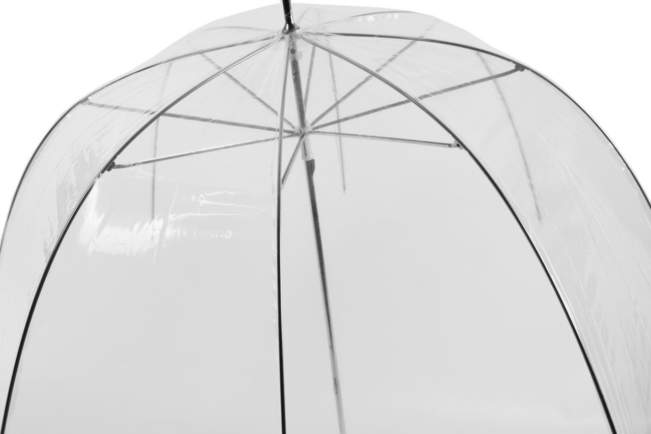 Discountershop  Trouwparaplu Bruiloft 18 stuks Voordelpak - 75 cm Doorzichtige Paraplu - Winddichte & Sneeuwbestendig